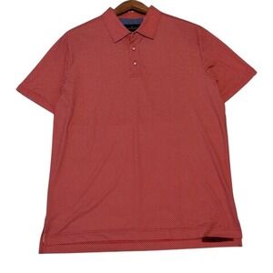 Robert Graham modern Americana Plaid Polo Shirt Men's L Coastal Golf Preppy